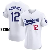 Jake Marisnick Men's Los Angeles Dodgers White Elite Home Jersey