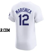 Jake Marisnick Men's Los Angeles Dodgers White Elite Home Jersey