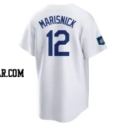 Jake Marisnick Men's Los Angeles Dodgers White Replica 2024 World Tour Seoul Series Home Jersey