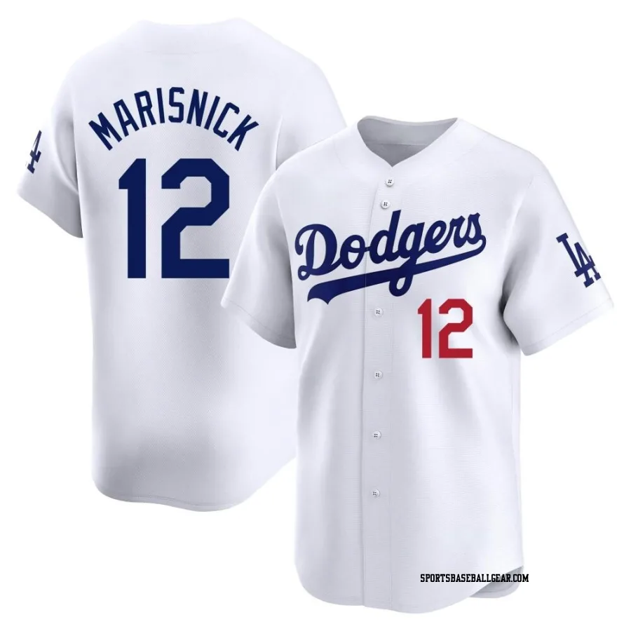 Jake Marisnick Youth Los Angeles Dodgers White Limited Home Jersey