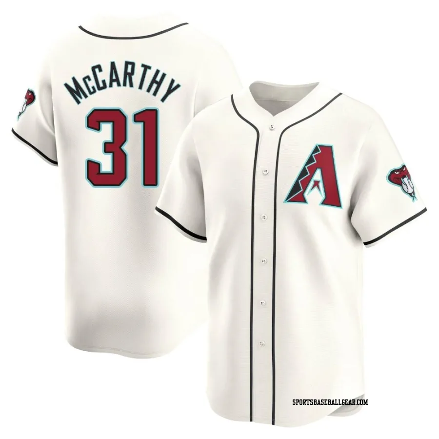 Jake McCarthy Men's Arizona Diamondbacks White Limited Home Jersey