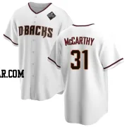 Jake McCarthy Men's Arizona Diamondbacks White Replica Home 2023 World Series Jersey