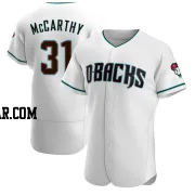 Jake McCarthy Men's Arizona Diamondbacks White/Teal Authentic Alternate Jersey