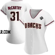 Jake McCarthy Women's Arizona Diamondbacks White Authentic Home 2023 World Series Jersey