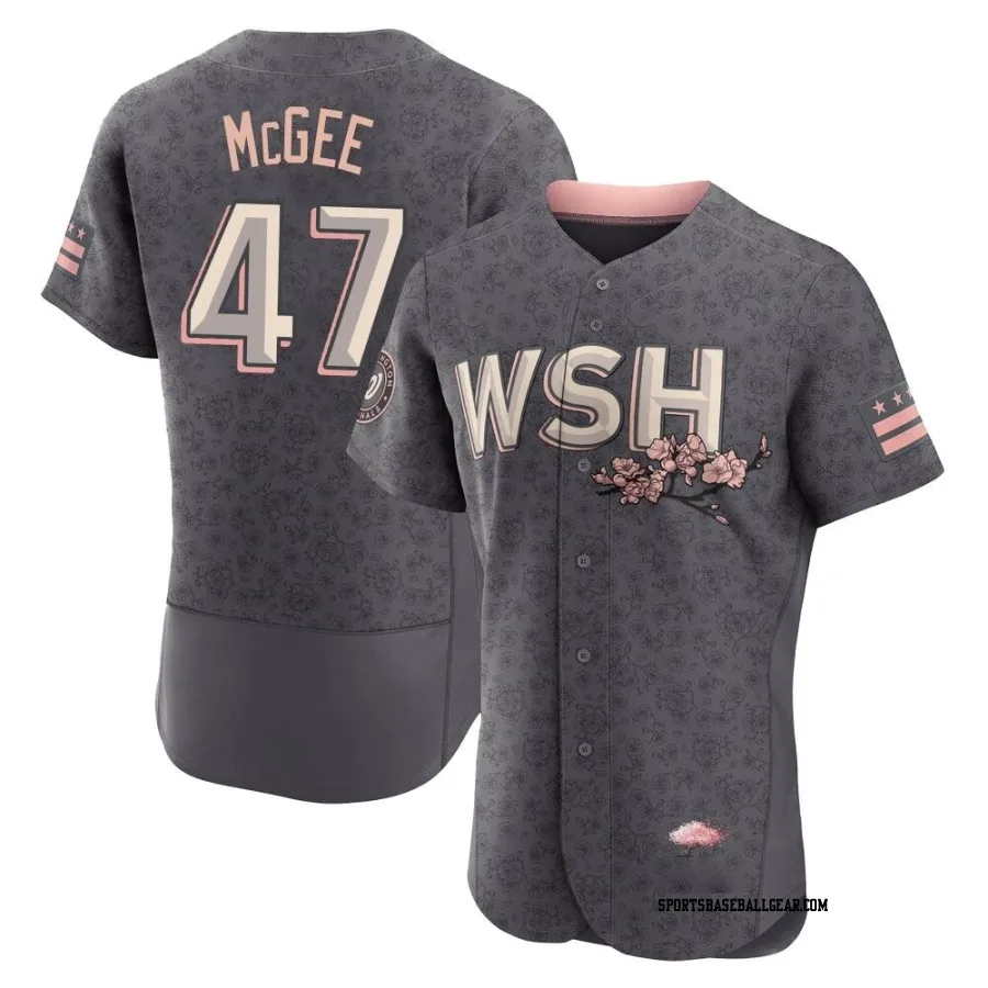 Jake McGee Men's Washington Nationals Gray Authentic 2022 City Connect Jersey