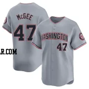 Jake McGee Men's Washington Nationals Gray Limited Road Jersey