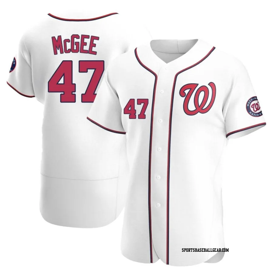 Jake McGee Men's Washington Nationals White Authentic Home Jersey