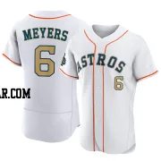 Jake Meyers Men's Houston Astros Gold Authentic White 2023 Collection Jersey