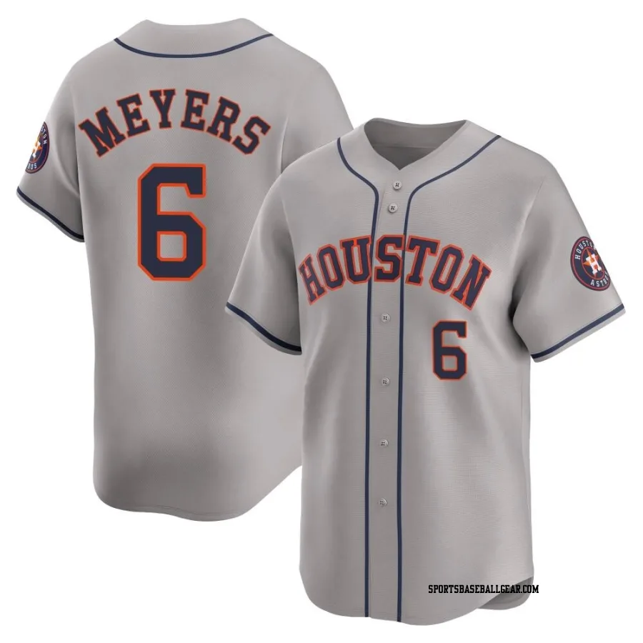 Jake Meyers Men's Houston Astros Gray Limited Away Jersey