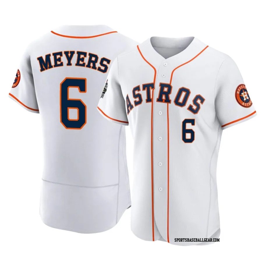 Jake Meyers Men's Houston Astros White Authentic 2022 World Series Home Jersey