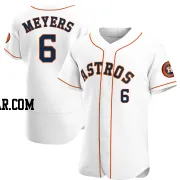 Jake Meyers Men's Houston Astros White Authentic Home Jersey