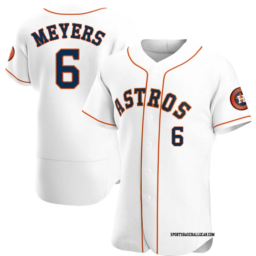 Jake Meyers Men's Houston Astros White Authentic Home Jersey