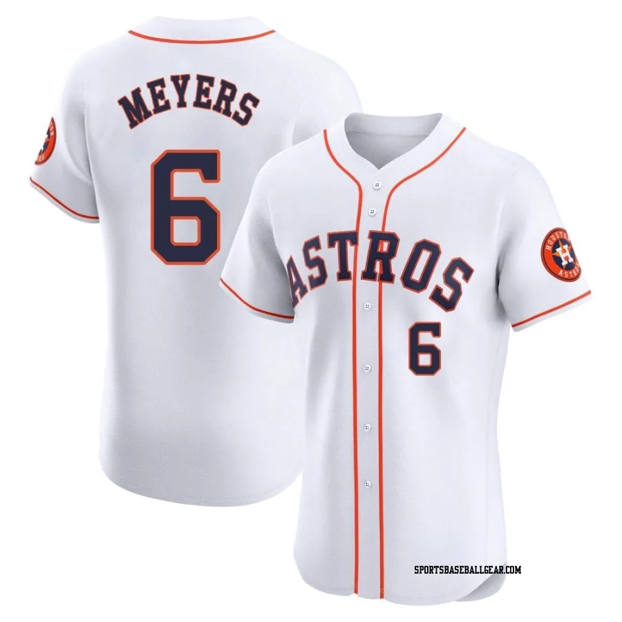 Jake Meyers Men's Houston Astros White Elite Home Jersey