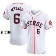 Jake Meyers Men's Houston Astros White Elite Home Patch Jersey