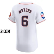 Jake Meyers Men's Houston Astros White Elite Home Patch Jersey