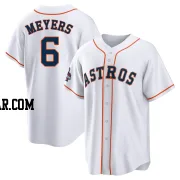 Jake Meyers Men's Houston Astros White Replica 2022 World Series Champions Home Jersey