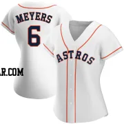 Jake Meyers Women's Houston Astros White Authentic Home Jersey