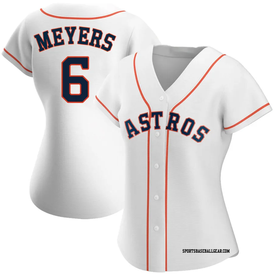 Jake Meyers Women's Houston Astros White Authentic Home Jersey