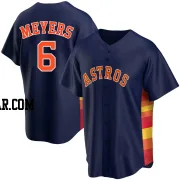 Jake Meyers Youth Houston Astros Navy Replica Alternate Jersey