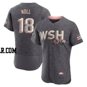 Jake Noll Men's Washington Nationals Gray Authentic 2022 City Connect Jersey