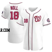 Jake Noll Men's Washington Nationals White Authentic Home Jersey