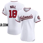 Jake Noll Men's Washington Nationals White Elite Home Jersey