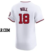 Jake Noll Men's Washington Nationals White Elite Home Jersey