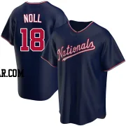 Jake Noll Youth Washington Nationals Navy Replica Alternate Jersey