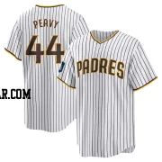 Jake Peavy Men's San Diego Padres White Replica 2024 World Tour Seoul Series Home Jersey