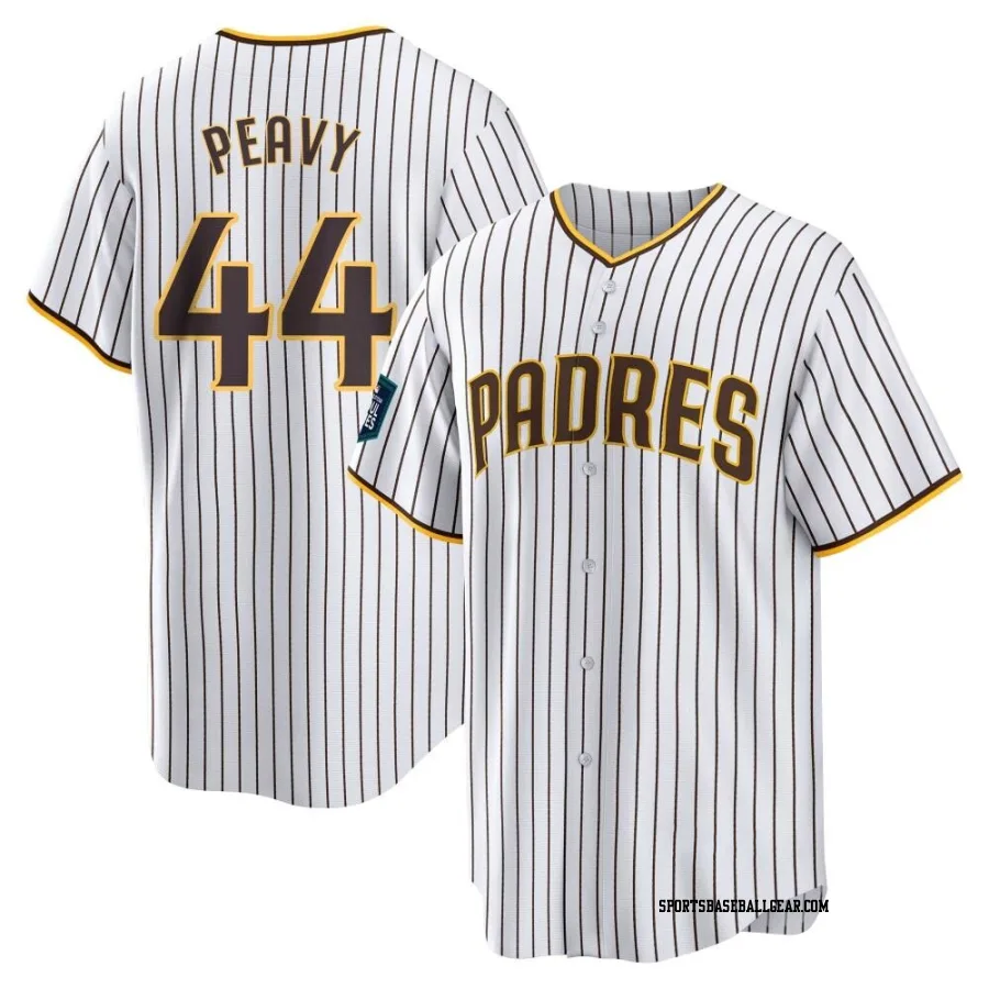 Jake Peavy Youth San Diego Padres White Replica 2024 World Tour Seoul Series Home Jersey