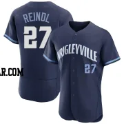 Jake Reindl Men's Chicago Cubs Navy Authentic 2021 City Connect Jersey