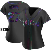 Jake Reindl Women's Chicago Cubs Black Holographic Replica Alternate Jersey