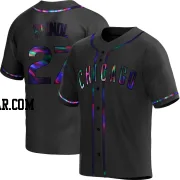 Jake Reindl Youth Chicago Cubs Black Holographic Replica Alternate Jersey