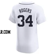 Jake Rogers Men's Detroit Tigers White Elite Home Jersey