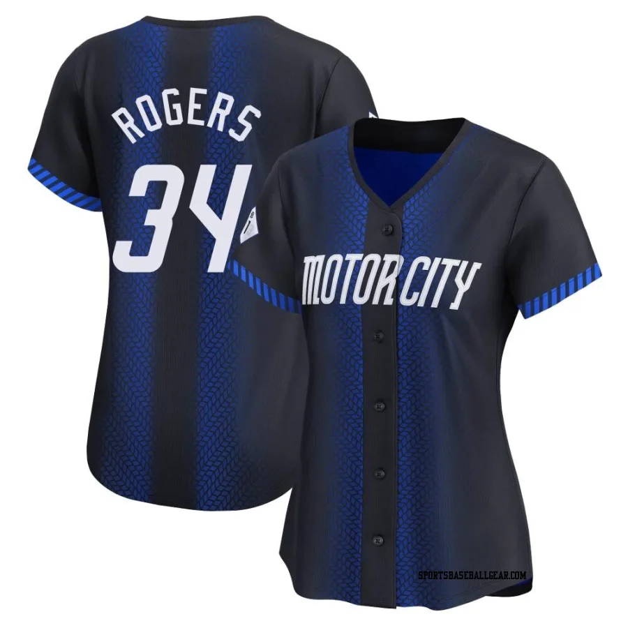 Jake Rogers Women's Detroit Tigers Blue Limited 2024 City Connect Jersey