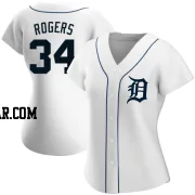 Jake Rogers Women's Detroit Tigers White Authentic Home Jersey