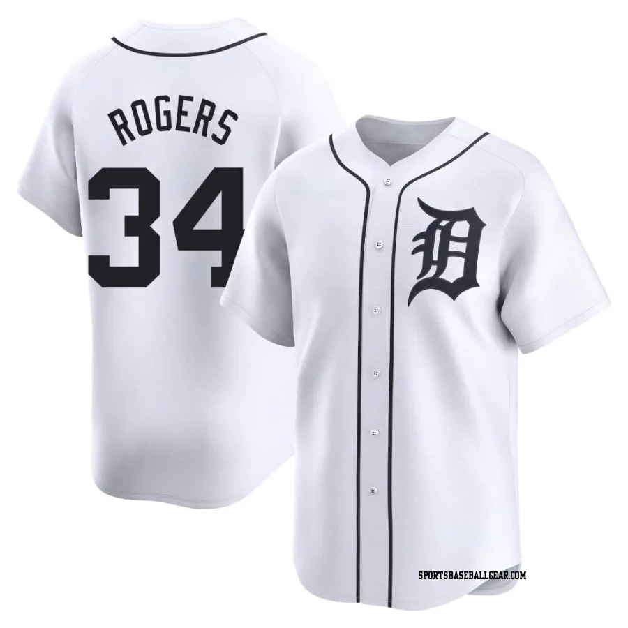 Jake Rogers Youth Detroit Tigers White Limited Home Jersey