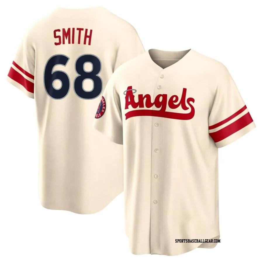 Jake Smith Men's Los Angeles Angels Cream Replica 2022 City Connect Jersey