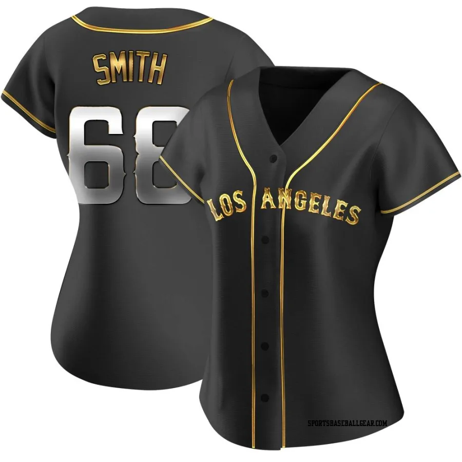 Jake Smith Women's Los Angeles Angels Black Golden Replica Alternate Jersey