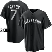 Jake Taylor Men's Cleveland Guardians Black/White Replica Jersey