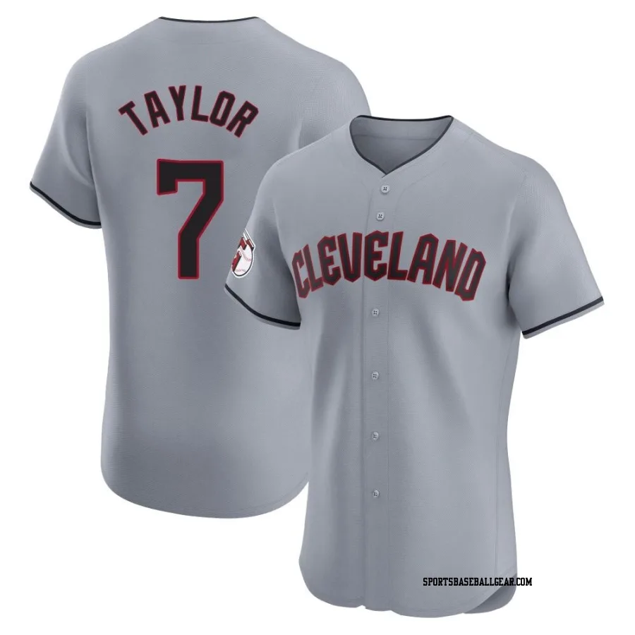 Jake Taylor Men's Cleveland Guardians Gray Elite Road Jersey