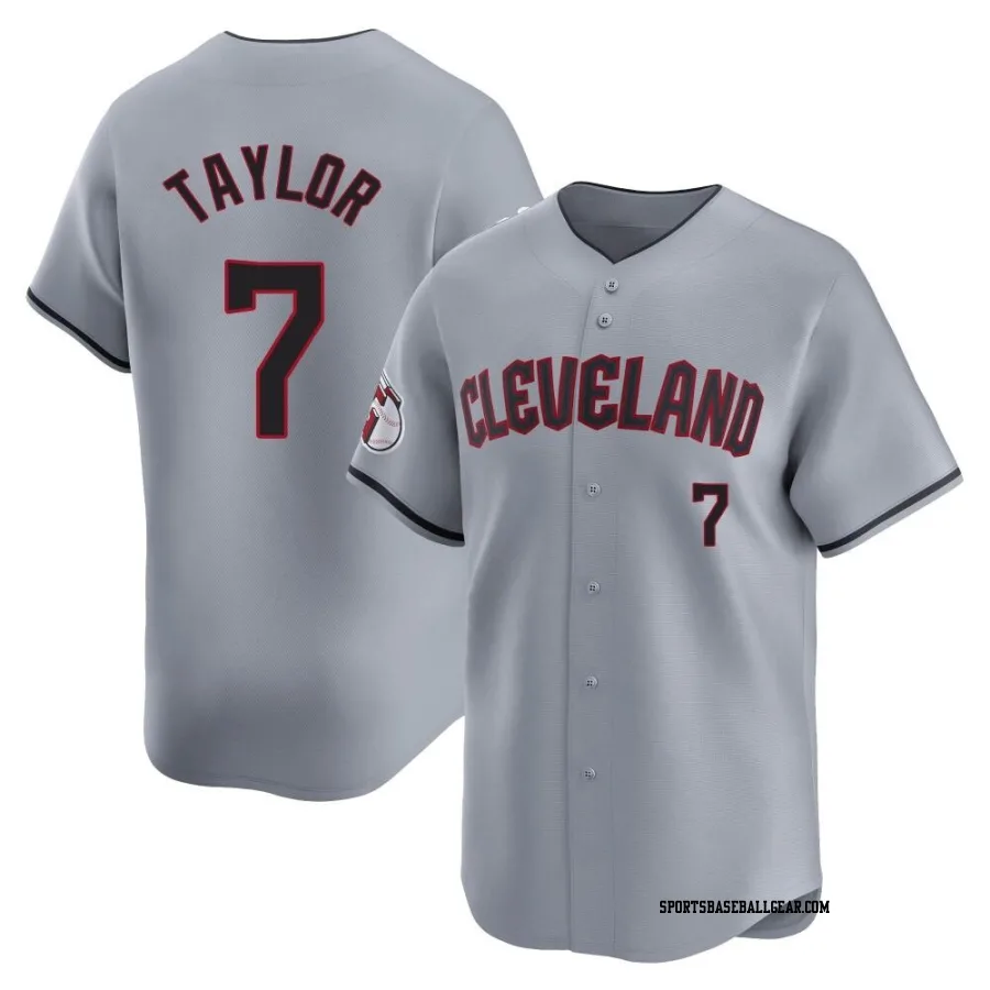 Jake Taylor Men's Cleveland Guardians Gray Limited Road Jersey