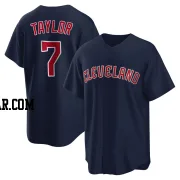 Jake Taylor Men's Cleveland Guardians Navy Replica Alternate Jersey