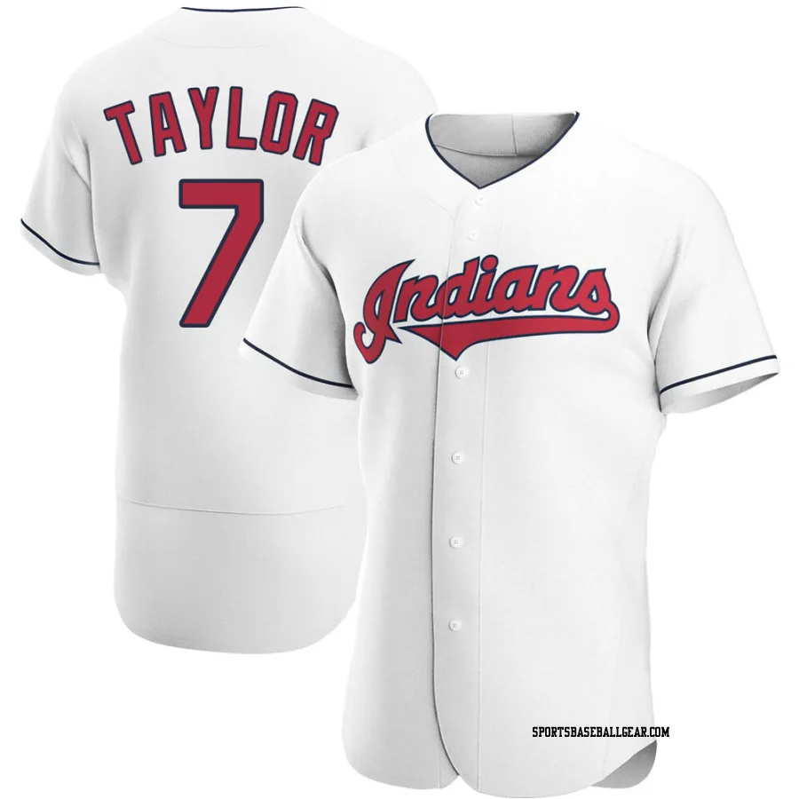 Jake Taylor Men's Cleveland Guardians White Authentic Home Jersey