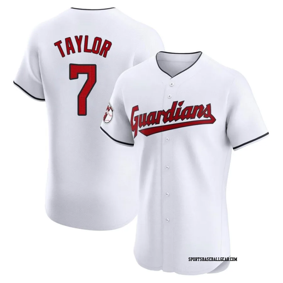 Jake Taylor Men's Cleveland Guardians White Elite Home Jersey