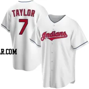 Jake Taylor Men's Cleveland Guardians White Replica Home Jersey