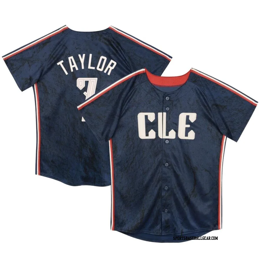 Jake Taylor Toddler Cleveland Guardians Navy Limited Preschool & 2024 City Connect Jersey