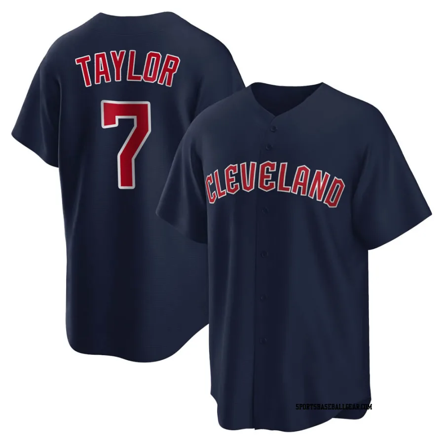 Jake Taylor Youth Cleveland Guardians Navy Replica Alternate Jersey