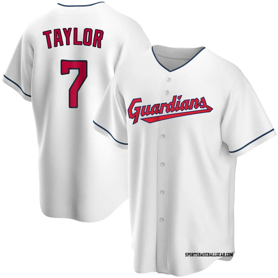 Jake Taylor Youth Cleveland Guardians White Replica Home Jersey