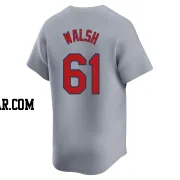 Jake Walsh Men's St. Louis Cardinals Gray Limited Away Jersey